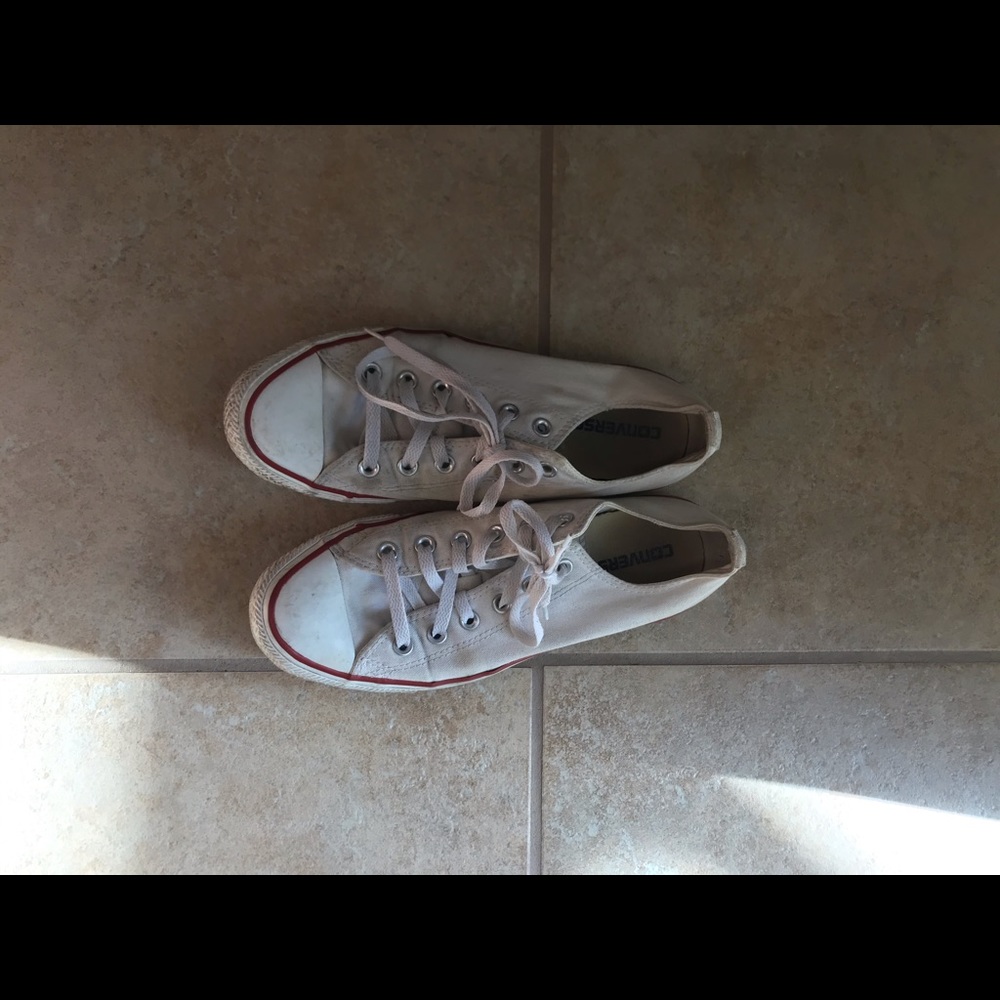 White Converse Low Top